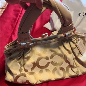 Coach bag and matching wristlet